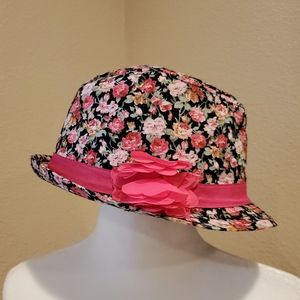 Girl's Floral Fedora